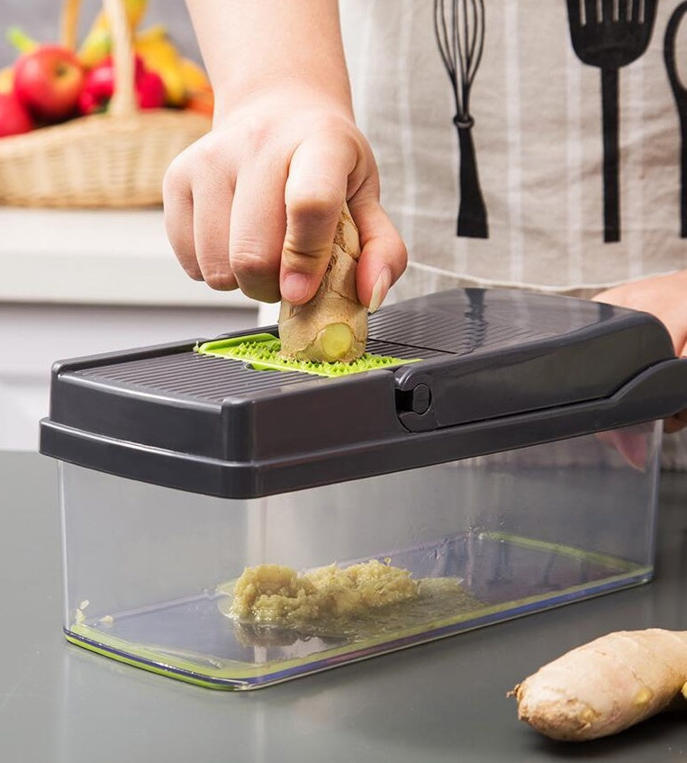 Multifunktionaler Gemüseschneider Home Kitchen Schneiden und Würfeln Obst Artefakt