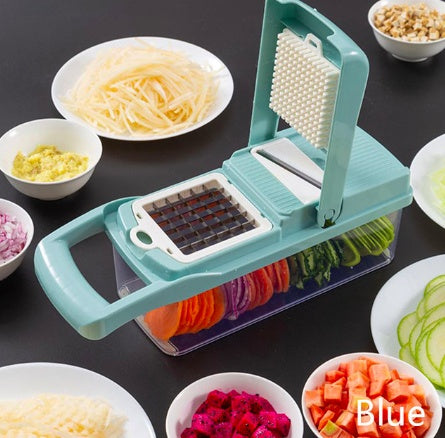 Multifunktionaler Gemüseschneider Home Kitchen Schneiden und Würfeln Obst Artefakt