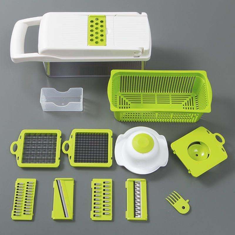 Multifunktionaler Gemüseschneider Home Kitchen Schneiden und Würfeln Obst Artefakt
