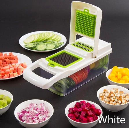 Multifunktionaler Gemüseschneider Home Kitchen Schneiden und Würfeln Obst Artefakt